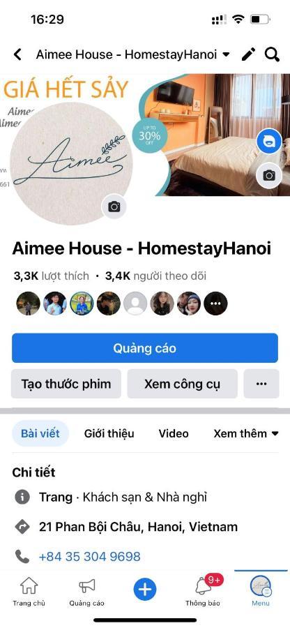 هانوي Aimee House - Phan Boi Chau المظهر الخارجي الصورة